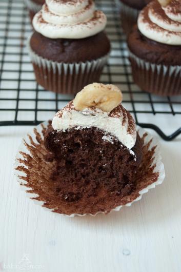 Schoko-Bananen-Cupcakes