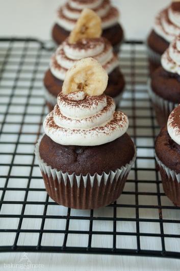 Schoko-Bananen-Cupcakes