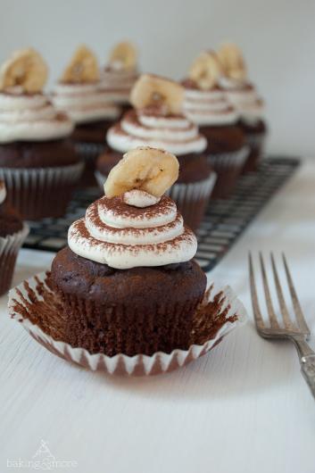 Schoko-Bananen-Cupcakes