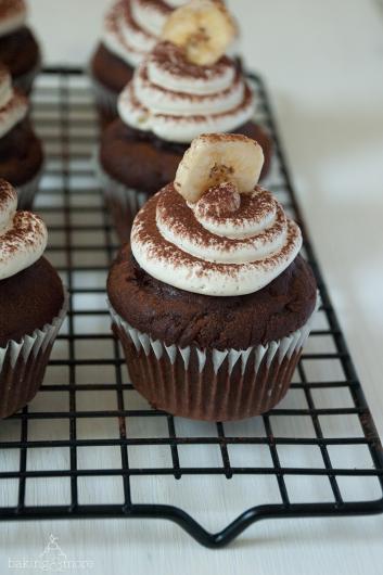 Schoko-Bananen-Cupcakes