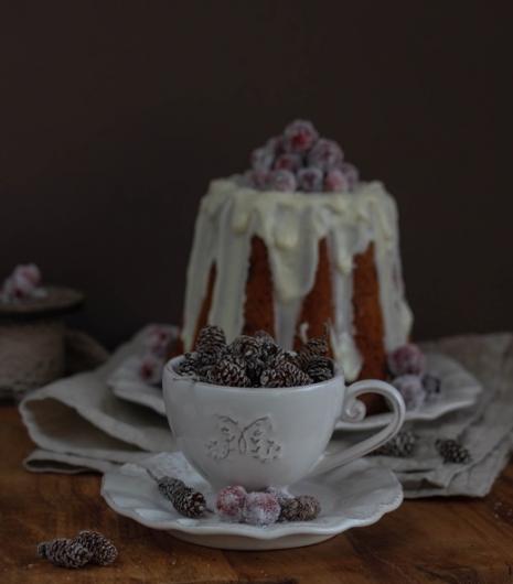 Cranberry Gugel mit weißer Schokolade