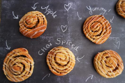 Apple Chai spiced rolls