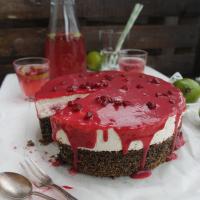 Mohn-Cheesecake-Himbeertorte