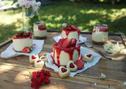 Erdbeercheesecakes