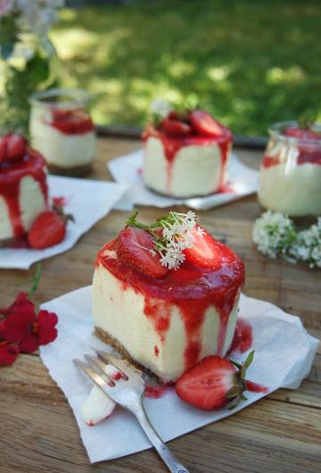 Erdbeercheesecakes