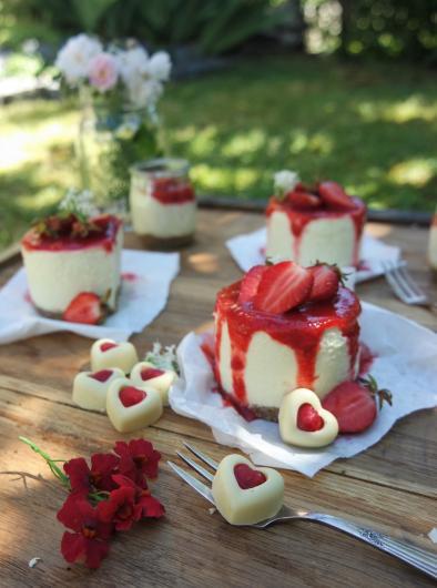 Erdbeercheesecakes