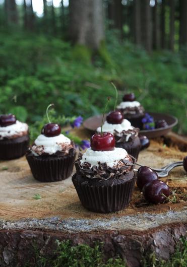 Schwarzwälderkirschcupcakes Schwarzwälderkirschcupcakes