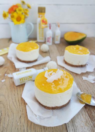 Mango-Kokos-Cheesecakes