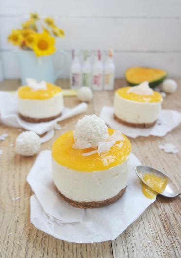 Mango-Kokos-Cheesecakes