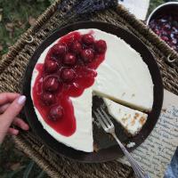 Cheesecake mit weißer Schokoalde