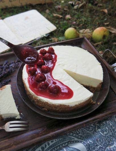 Cheesecake mit weißer Schokoalde