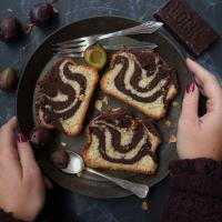 Zebrakuchen mit Pflaumenmus