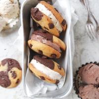 Brookie Ice Cream Sandwiches