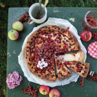 Käsekuchen mit Johannisbeeren